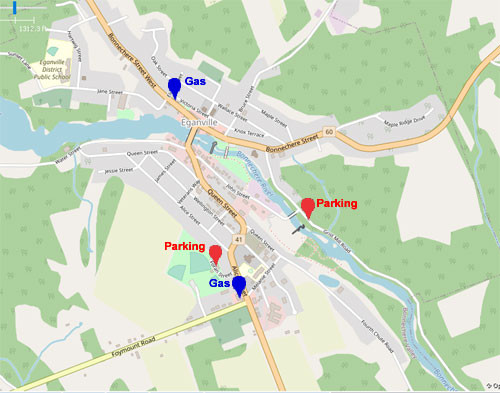 Eganville Map | Eganville map showing parking