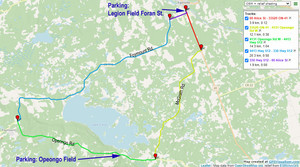 Tour de Lake Clear Map
Route map for the Tour de Lake Clear